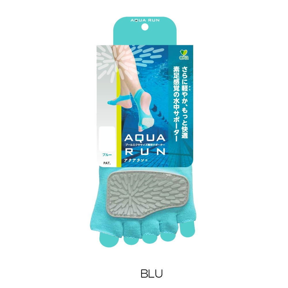 OKAオカアクアランAQUARUN滑り止めプール用すべり止めシューズ水中ウォーキングすべり止めアクアビクスアクアウォーク転倒防止男女兼用4971242-9