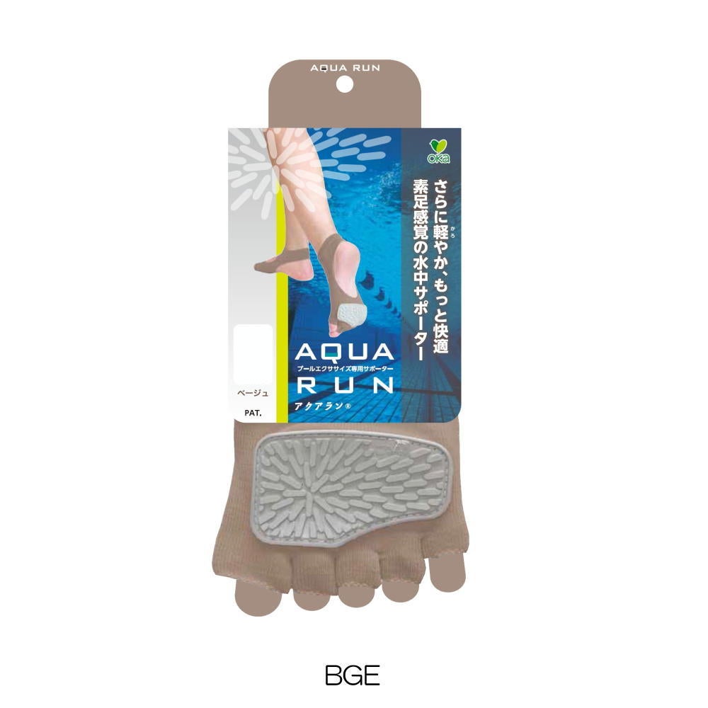 OKAオカアクアランAQUARUN滑り止めプール用すべり止めシューズ水中ウォーキングすべり止めアクアビクスアクアウォーク転倒防止男女兼用4971242-9