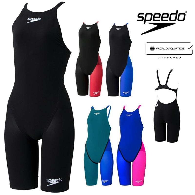 スピードSPEEDO競泳水着レディースWA承認モデルFastskinPro3ファストスキンプロ3オープンバックニースキンSCW12101Ffinaマークあり