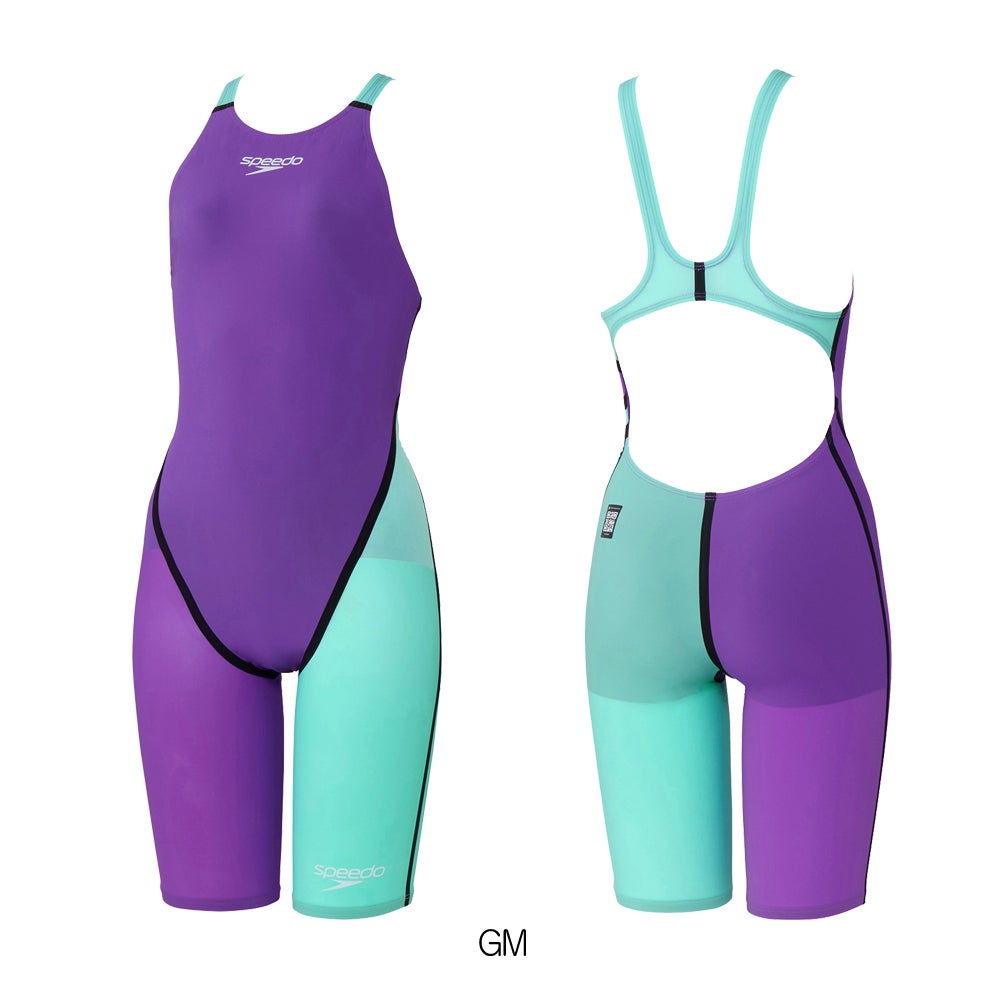 スピードSPEEDO競泳水着レディースWA承認モデルFastskinPro3ファストスキンプロ3オープンバックニースキンSCW12101Ffinaマークあり