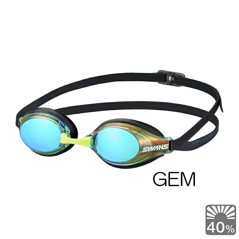 SWANSスワンズAQUALIGHTNINGスイミングゴーグルミラーレンズre：nonリノンくもり止め
