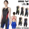 アリーナARENA競泳水着レディースWA承認モデルfina承認ハーフスパッツオールインワンクロスバックAQUA ADVANCEDAQUAXTREMEARN-1024Wタイプ別注モデルORIHK1024Wfinaマークあり