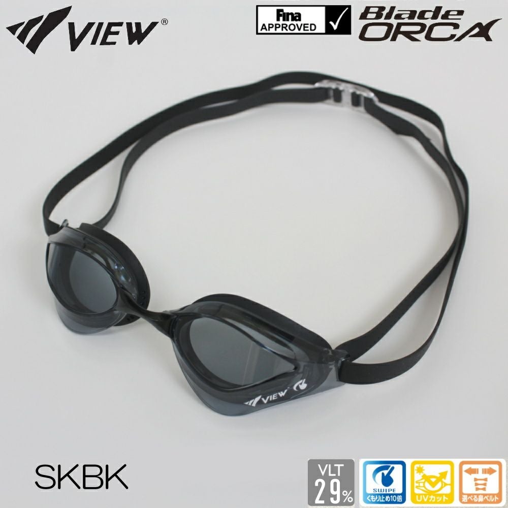 スイミング レーシング ゴーグル 水泳 競泳 ビュー VIEW Blade ORCA
