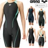 アリーナARENA競泳水着レディースWA承認モデルセイフリーバックスパッツ着やストラップAQUARACINGAQUASTRIPE-DARN-2050WEfinaマークあり