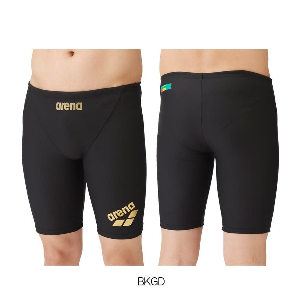アリーナARENA競泳水着メンズ練習用トレーニングスパッツハーフレッグタフスキンT2E競泳練習水着2024年春夏モデルSAR-4105