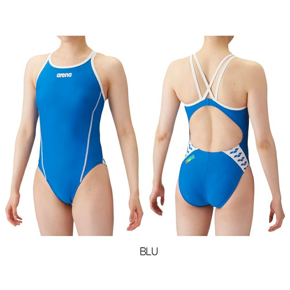 アリーナARENA競泳水着練習用水着レディーストレーニングワンピースオープンバックタフスキンT2E競泳練習水着SAR-4106W