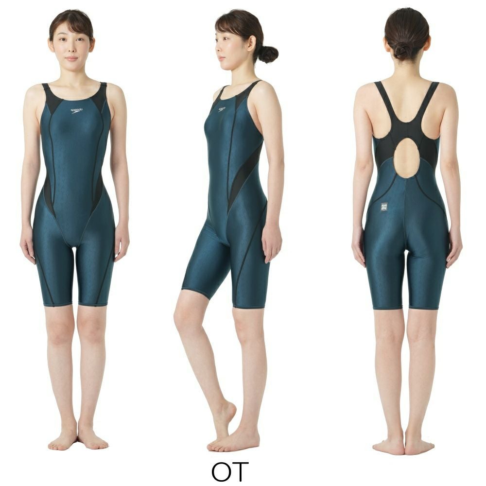スピードSPEEDO競泳水着レディースWA承認モデルフレックスシグマカイミニオープンバックニースキンオールインワンFLEXΣχSCW12404Ffinaマークあり