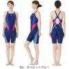 ミズノMIZUNO競泳水着レディースWA承認モデルSTREAMACEハーフスーツマスターズバックストリームフィットA2024年春夏モデルN2MGB240finaマークあり
