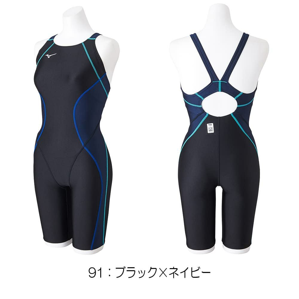 ミズノMIZUNO競泳水着レディースWA承認モデルSTLalaハーフスーツ(マスターズバック)N2MGB245finaマークあり