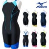 ミズノMIZUNOフィットネス水着レディースSTROKEONEオールインワンパッド付き2024春夏モデルN2JGB302