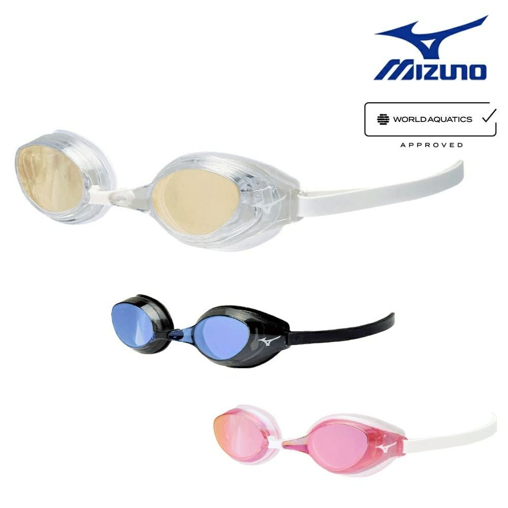 ミズノ MIZUNO 水泳 レーシングゴーグル アクセルアイ ミラーレンズ