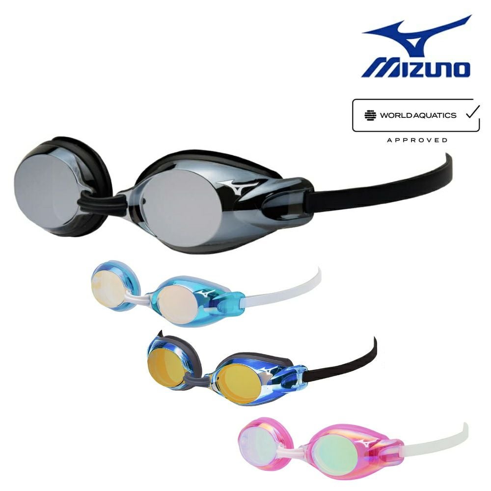 ミズノ MIZUNO 水泳 ジュニアレーシングゴーグル ミラーレンズ