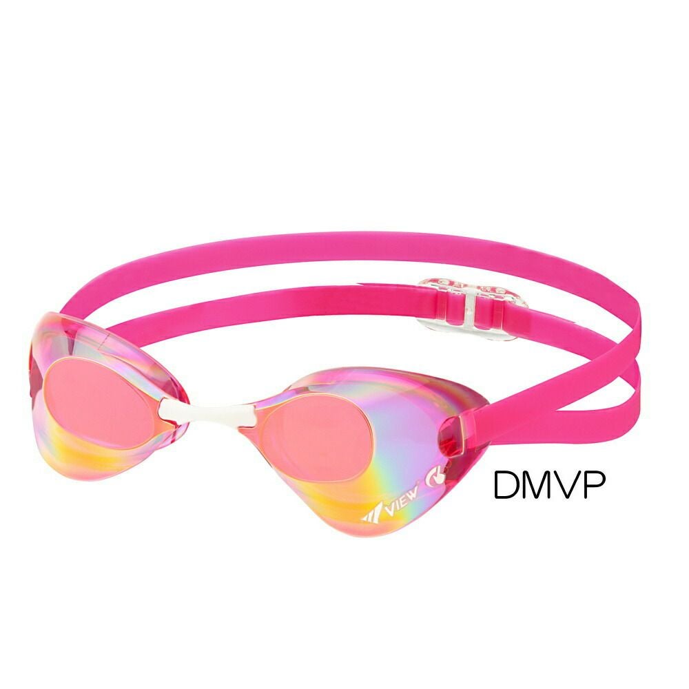 VIEW スイミング レーシング ゴーグル 水泳 競泳  FINA承認  ミラーゴーグル BLADE(ブレード) スワイプアンチフォグ swipe V121SAM