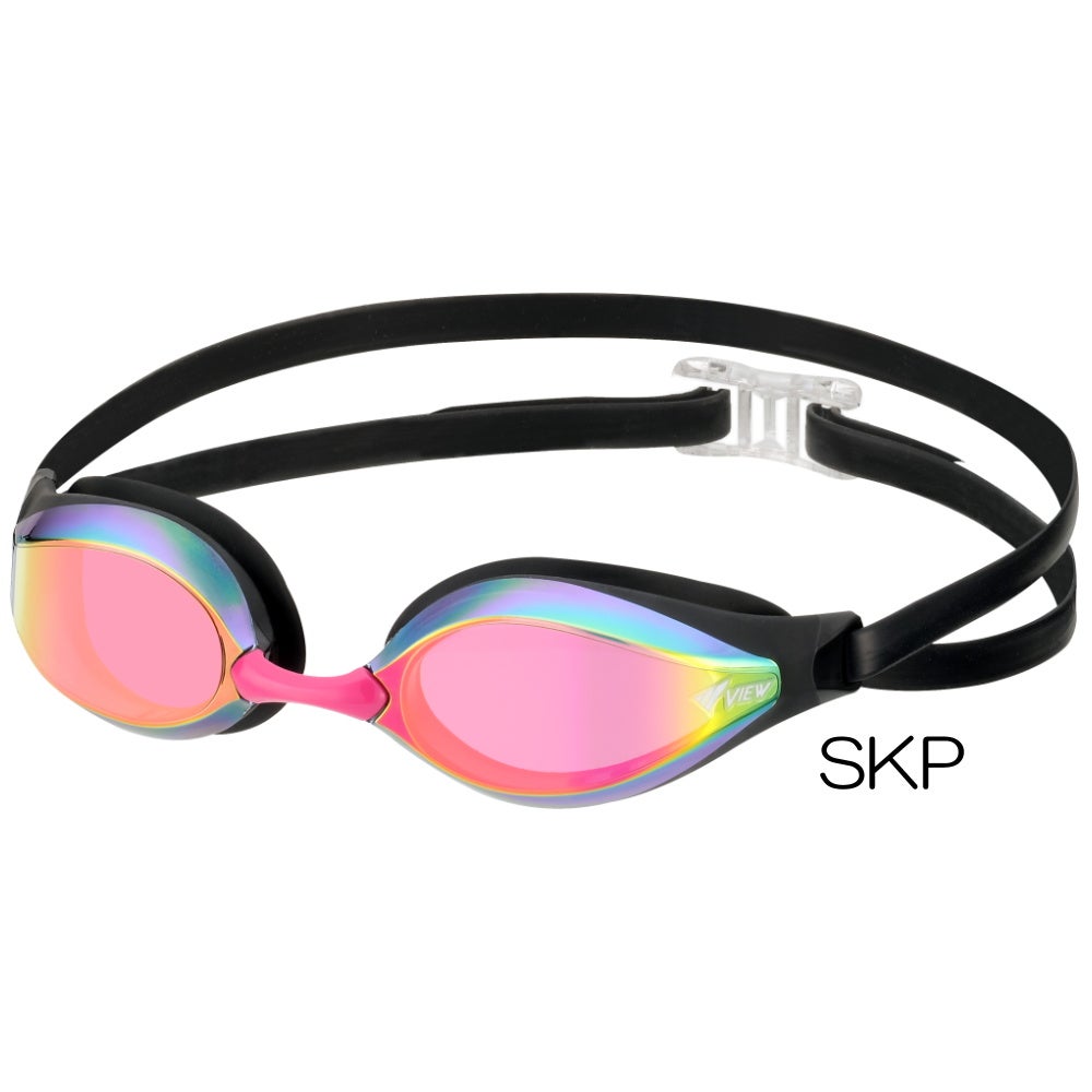 VIEWスイミングゴーグルクッション付きミラータイプAILEエイルWA承認モデルV240SAM