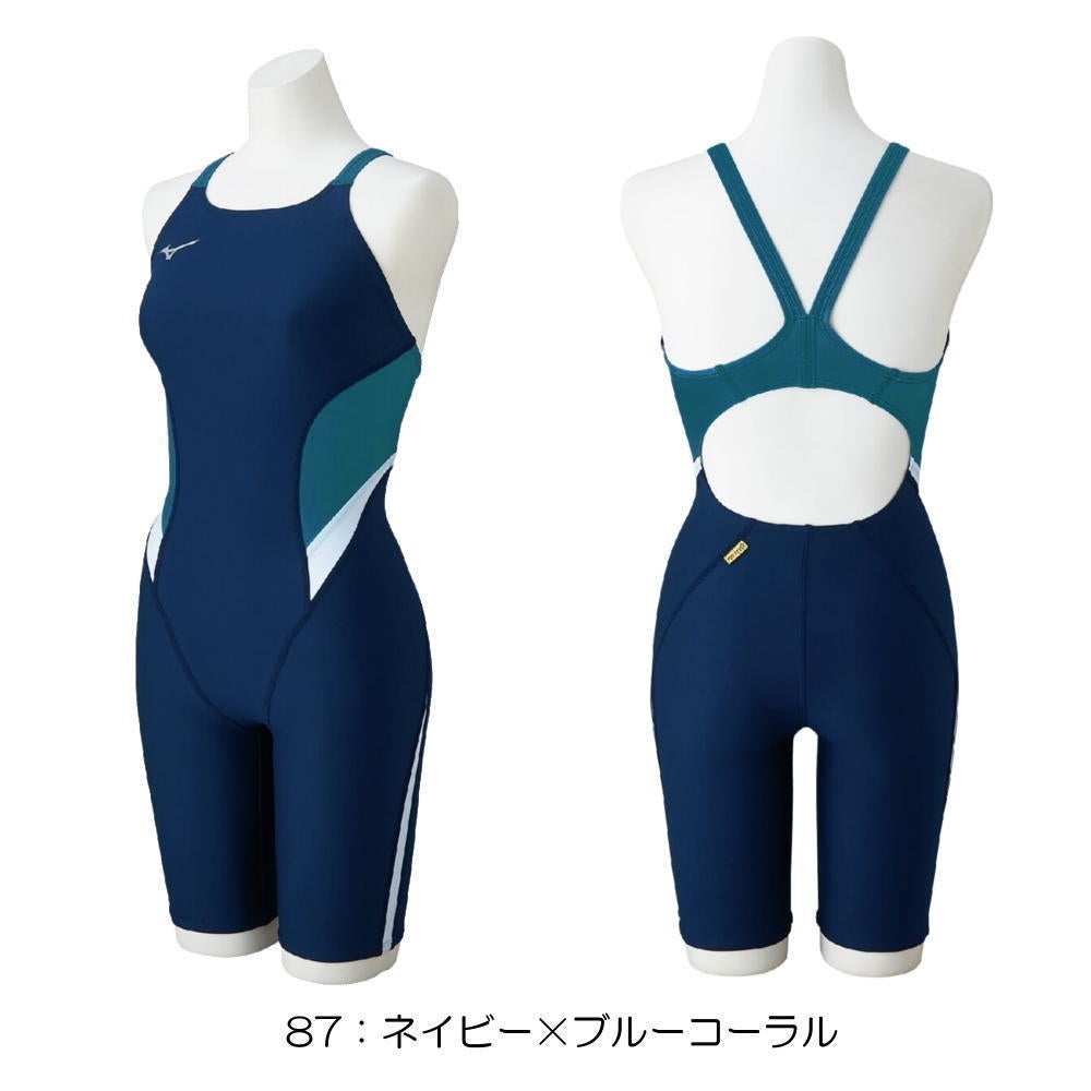 ミズノMIZUNO競泳水着練習用水着レディースエクサースーツハーフスーツオールインワンEXERSUITSU-Fit競泳練習水着N2MGB764