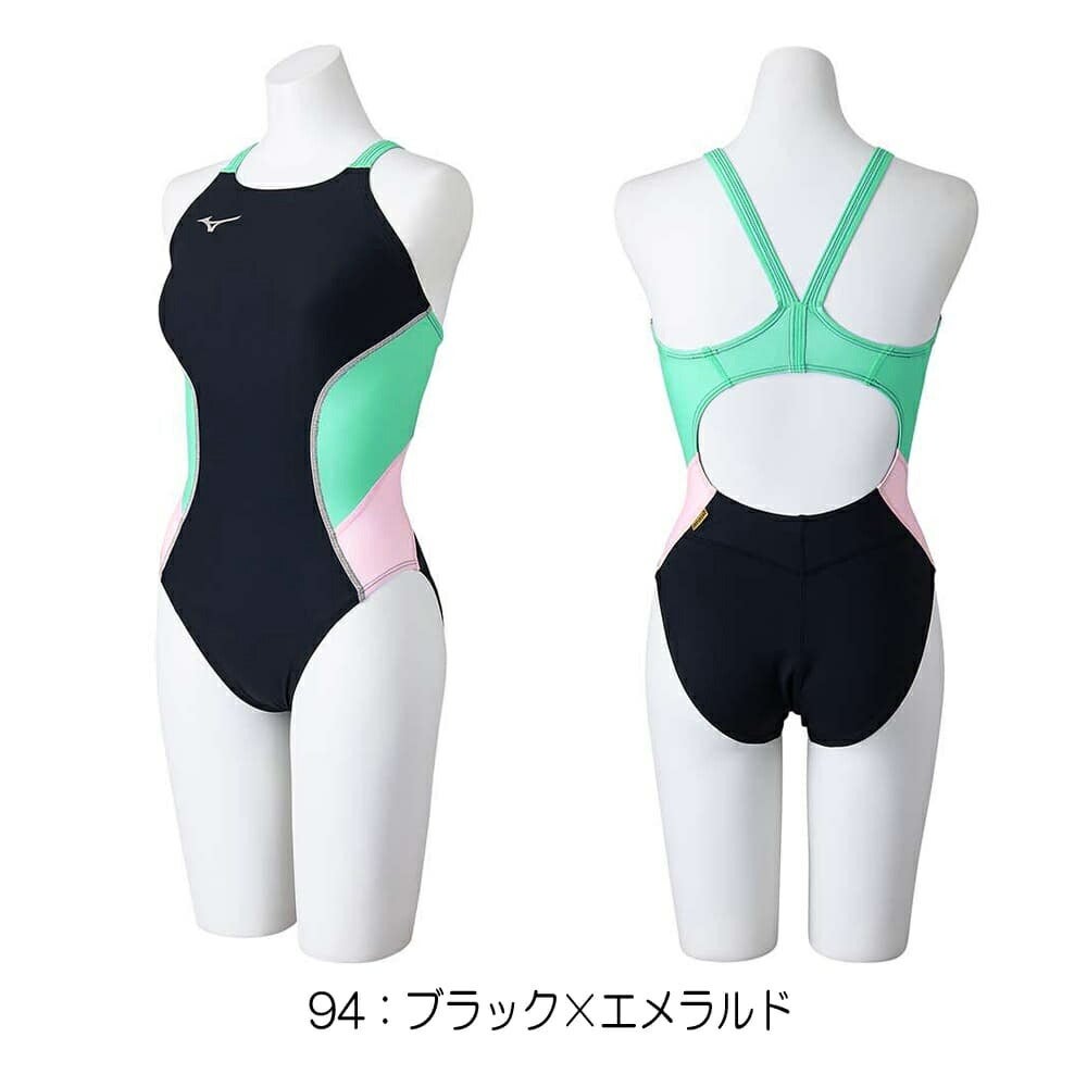 ミズノMIZUNO競泳水着練習用水着レディースエクサースーツミディアムカットEXERSUITSU-Fitダイナモーションフィット競泳練習水着N2MAB761