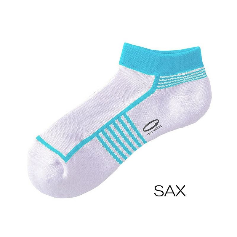 DEUXCINQドゥサンクレディースアンクルソックス靴下スポーツ女性用DUX-0792