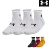 アンダーアーマーUNDERARMOURUAエッセンシャルノベルティクオーターソックス3足セットレディース靴下ジムトレーニングU1384025