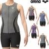 アリーナARENAフィットネス水着レディースフィットネスセパレーツカバーバックミドルレッグ差し込みパッドパッド付きAS5SWF42L