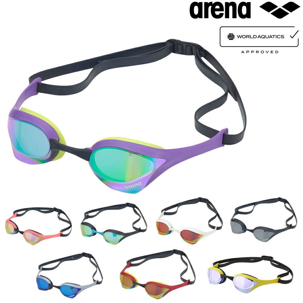 アリーナ ARENA 水泳 レーシングゴーグル コブラウルトラ ミラーレンズ