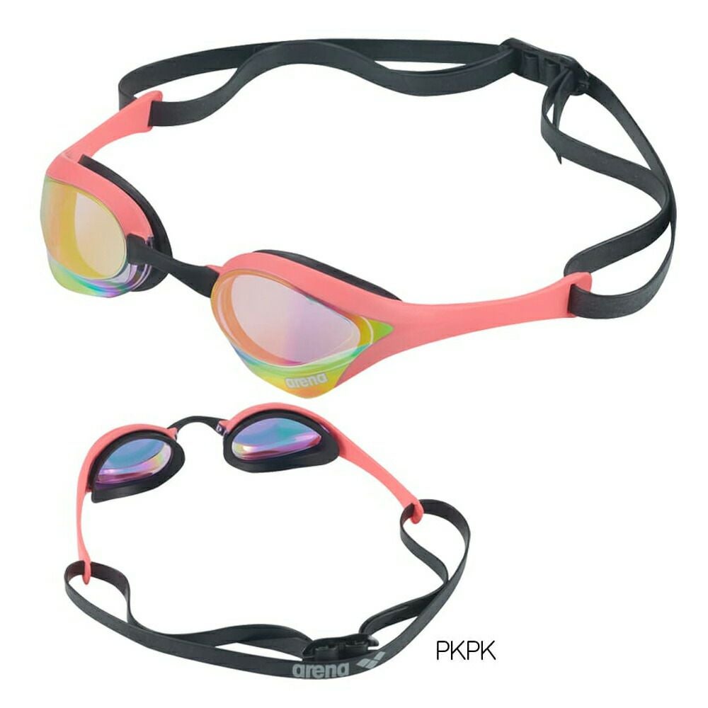 アリーナARENA水泳レーシングゴーグルコブラウルトラミラーレンズクッション付きWA承認モデル競泳AS5SGG02UFINA承認