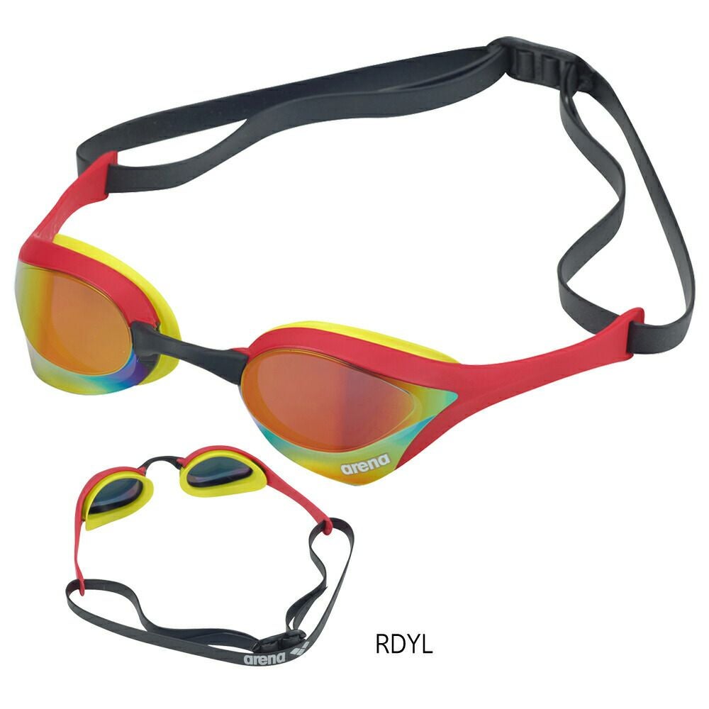 アリーナARENA水泳レーシングゴーグルコブラウルトラミラーレンズクッション付きWA承認モデル競泳AS5SGG02UFINA承認