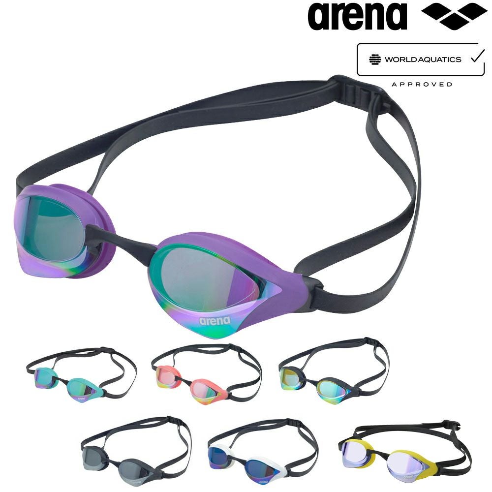 アリーナ ARENA 水泳 レーシングゴーグル コブラコア ミラーレンズ