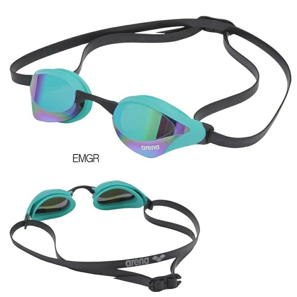 アリーナARENA水泳レーシングゴーグルコブラコアミラーレンズクッション付きAS5SGG04UFINA承認