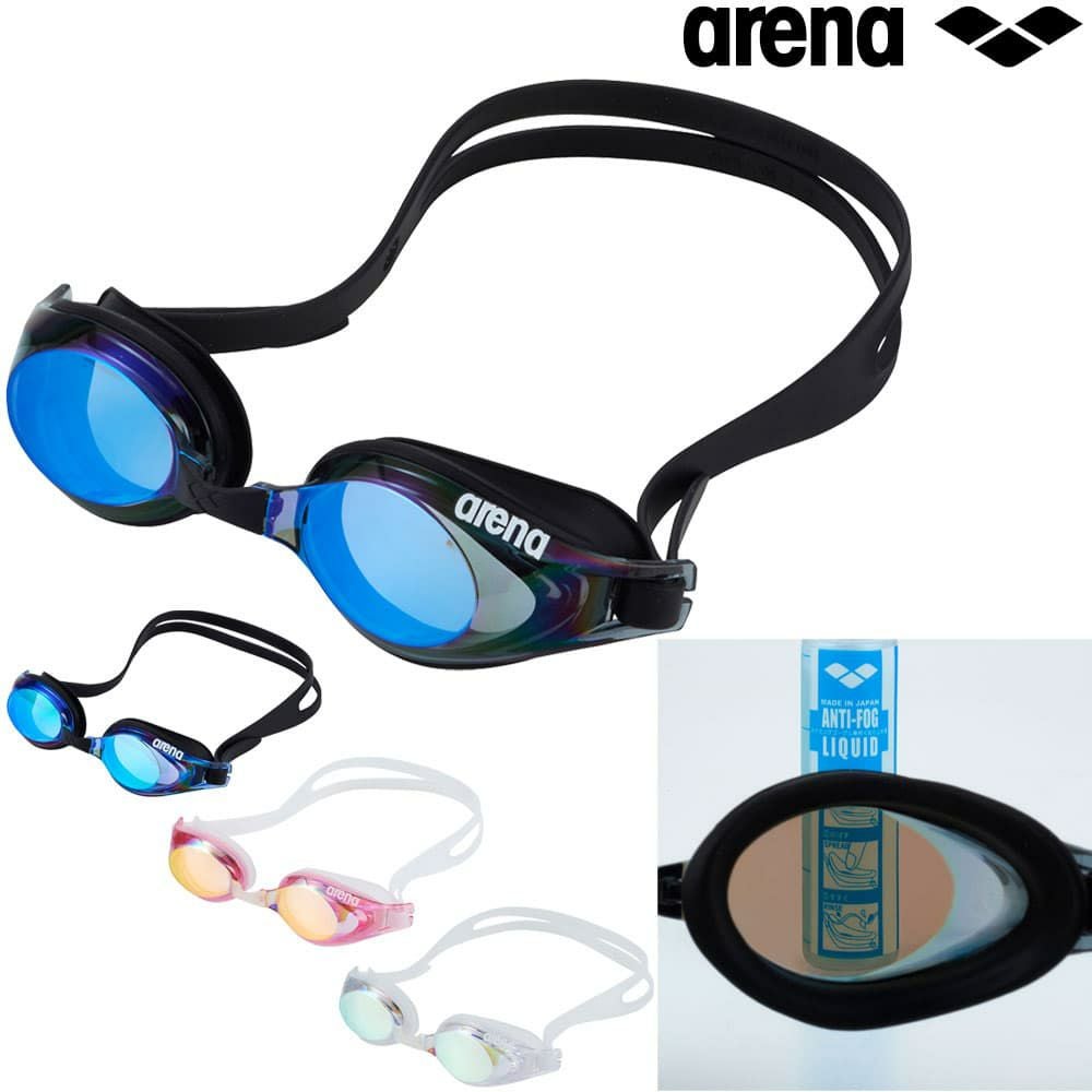 アリーナ ARENA 水泳 フィットネスゴーグル シルキー ミラーレンズ