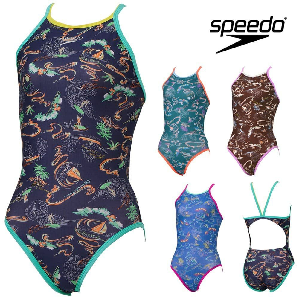 スピードSPEEDO競泳水着練習用水着レディースサンオンザシーターンズスーツENDURANCEECO競泳練習水着2025年春夏モデルSTW02505