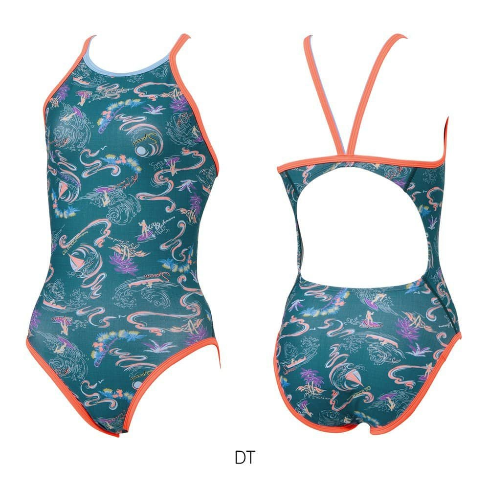 スピードSPEEDO競泳水着練習用水着レディースサンオンザシーターンズスーツENDURANCEECO競泳練習水着2025年春夏モデルSTW02505