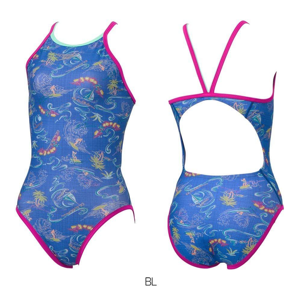 スピードSPEEDO競泳水着練習用水着レディースサンオンザシーターンズスーツENDURANCEECO競泳練習水着2025年春夏モデルSTW02505