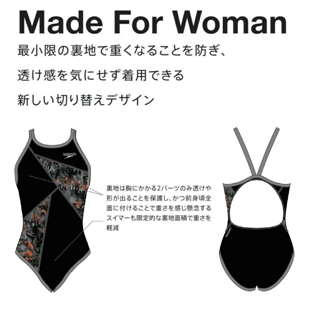 スピードSPEEDO競泳水着練習用水着レディースラウラウターンズニースキンオールインワンENDURANCEECO競泳練習水着2025年春夏モデルSTW12509