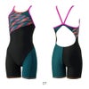 スピードSPEEDO競泳水着練習用水着レディースラウラウターンズショートニースキンオールインワンENDURANCEECO競泳練習水着2025年春夏モデルSTW12510