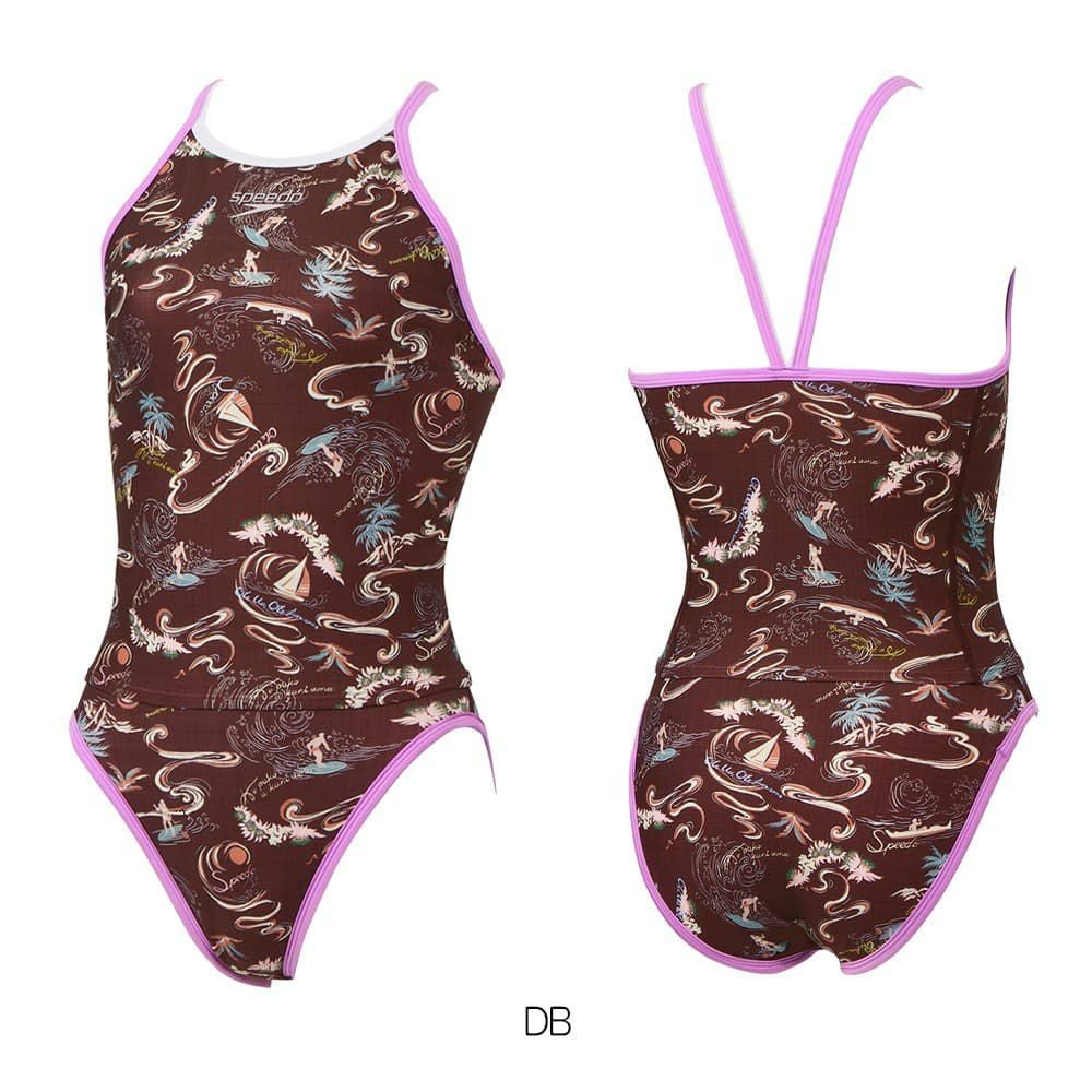 スピードSPEEDO競泳水着練習用水着レディースファンピースエムターンズスーツーENDURANCEECO競泳練習水着2025年春夏モデルSTW22501