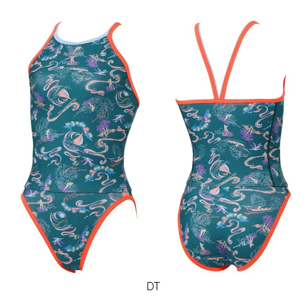 スピードSPEEDO競泳水着練習用水着レディースファンピースエムターンズスーツーENDURANCEECO競泳練習水着2025年春夏モデルSTW22501