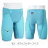 ミズノ競泳水着メンズGXSONIC6CRWA承認モデルGXSONICVIハーフスパッツ布帛素材競泳全種目短距離～中・長距離選手向きMIZUNO高速水着男性用2025年春夏モデル新色ターコイズN2MBA502finaマークあり
