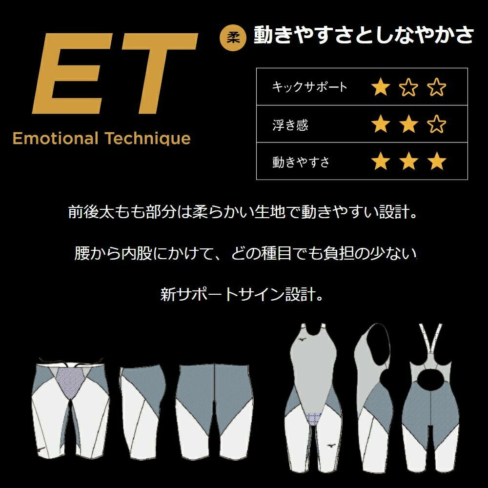 ミズノ競泳水着ジュニア男子GXSONIC6ETWA承認モデルGXSONICVIハーフスパッツ布帛素材競泳全種目短距離～中・長距離選手向きMIZUNO高速水着子供用2025年春夏モデル新色ターコイズN2MBA503-Jfinaマークあり