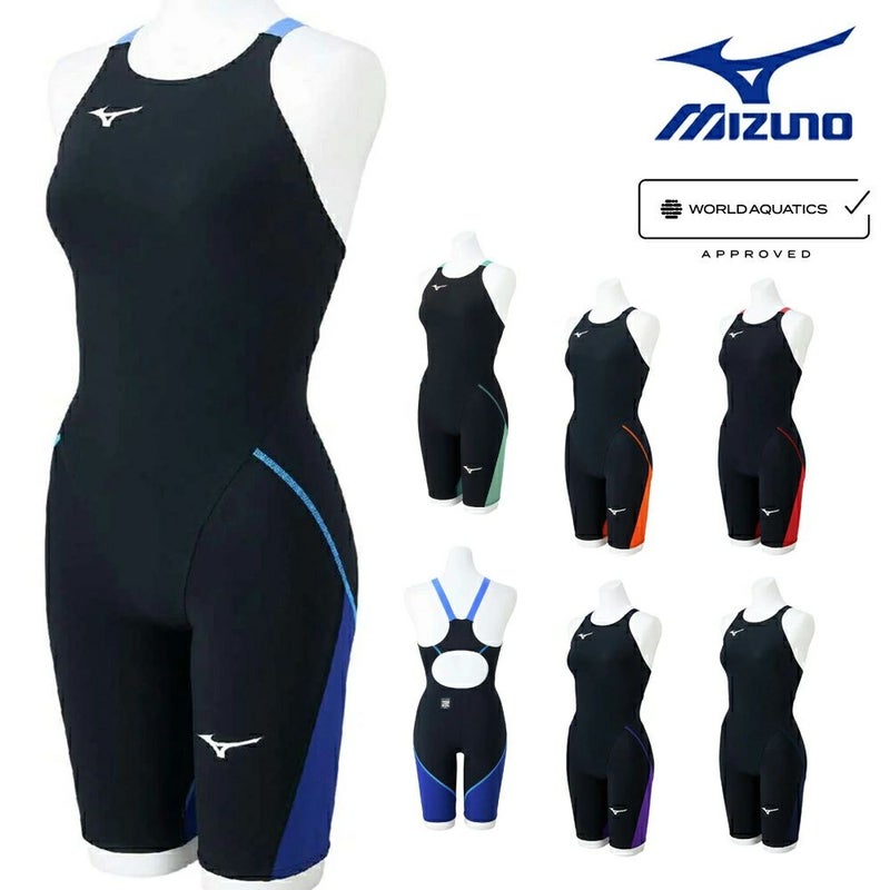 ミズノMIZUNO競泳水着レディースWA承認モデルGX・SONICLITEハーフスーツオールインワン2025年春夏モデルN2MGC211finaマークあり
