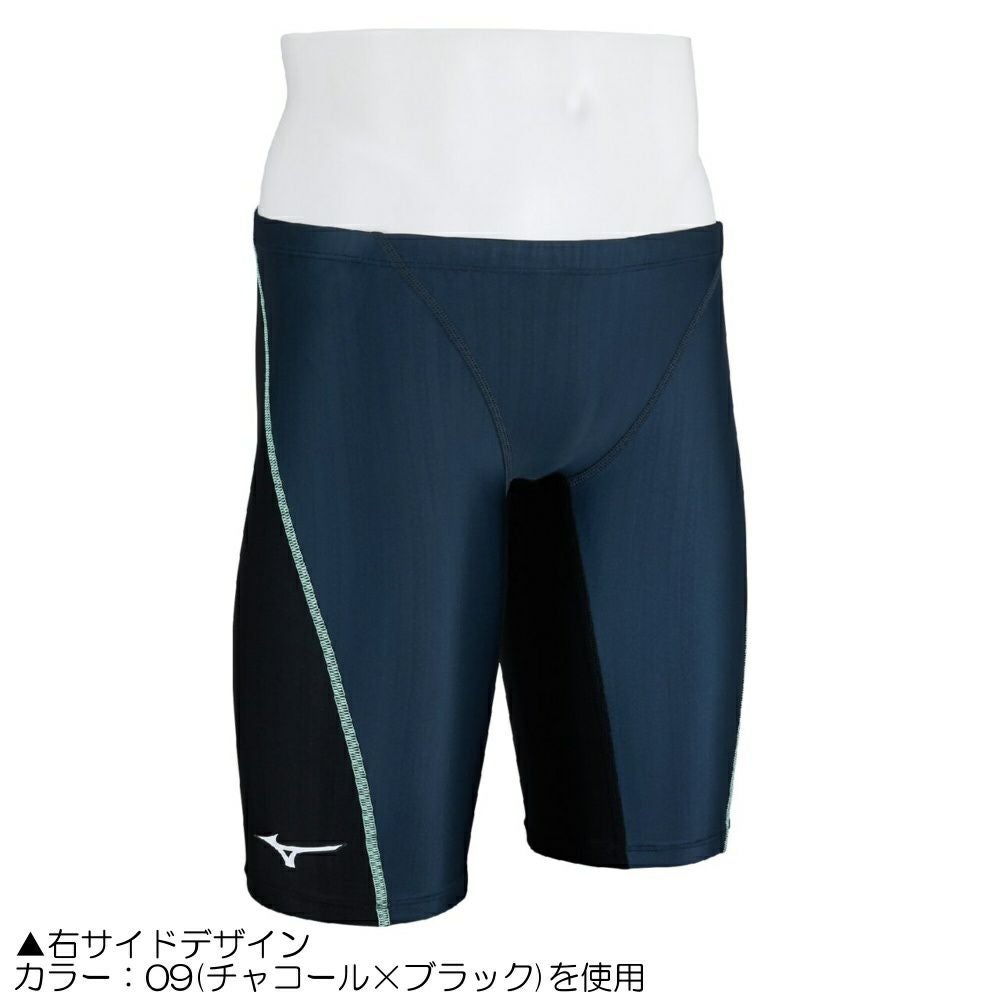 ミズノMIZUNO競泳水着メンズWA承認モデルSTREAMACEハーフスパッツストリームフィットA2025年春夏モデルN2MBC020finaマークあり