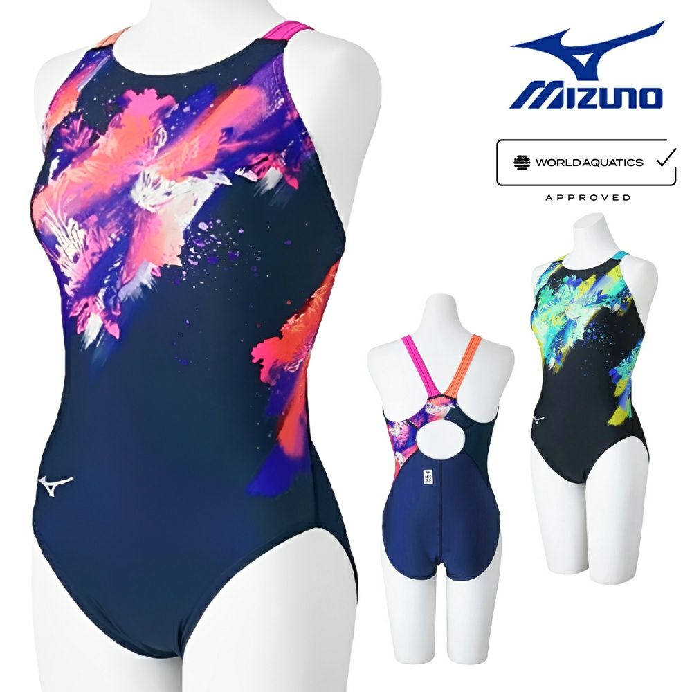 ミズノMIZUNO競泳水着レディースWA承認モデルSTREAMACEローカットストリームフィットA2025年春夏モデルN2MAC241finaマークあり