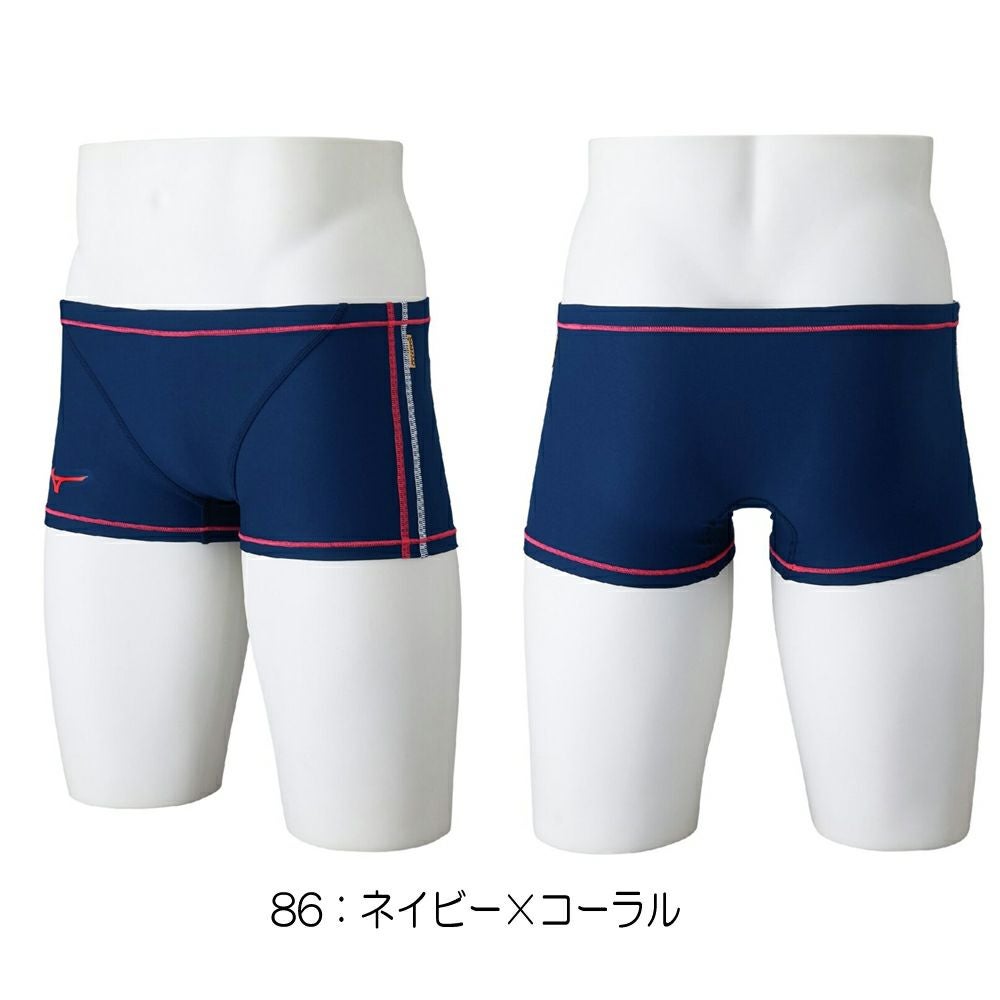 ミズノMIZUNO競泳水着練習用水着メンズエクサースーツショートスパッツEXERSUITSU-Fit競泳練習水着2025年春夏モデルN2MBC062