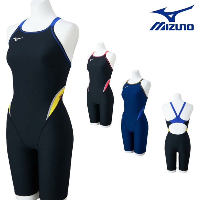 ミズノMIZUNO競泳水着練習用水着レディースエクサースーツハーフスーツオールインワンEXERSUITSU-Fit競泳練習水着2025年春夏モデルN2MGC263