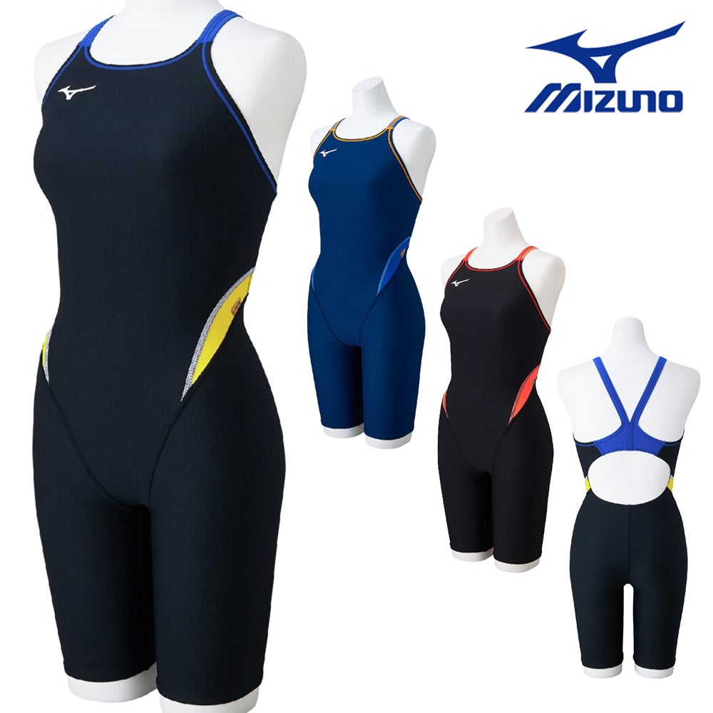 ミズノMIZUNO競泳水着練習用水着レディースエクサースーツハーフスーツオールインワンEXERSUITSU-Fit競泳練習水着2025年春夏モデルN2MGC263