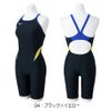 ミズノMIZUNO競泳水着練習用水着レディースエクサースーツハーフスーツオールインワンEXERSUITSU-Fit競泳練習水着N2MGC263