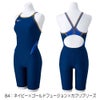 ミズノMIZUNO競泳水着練習用水着レディースエクサースーツハーフスーツオールインワンEXERSUITSU-Fit競泳練習水着2025年春夏モデルN2MGC263