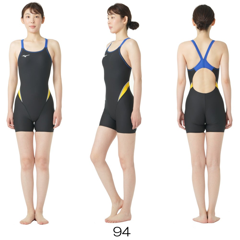 ミズノMIZUNO競泳水着練習用水着レディースエクサースーツミディアムハーフスーツEXERSUITSU-Fit競泳練習水着2025年春夏モデルN2MGC264