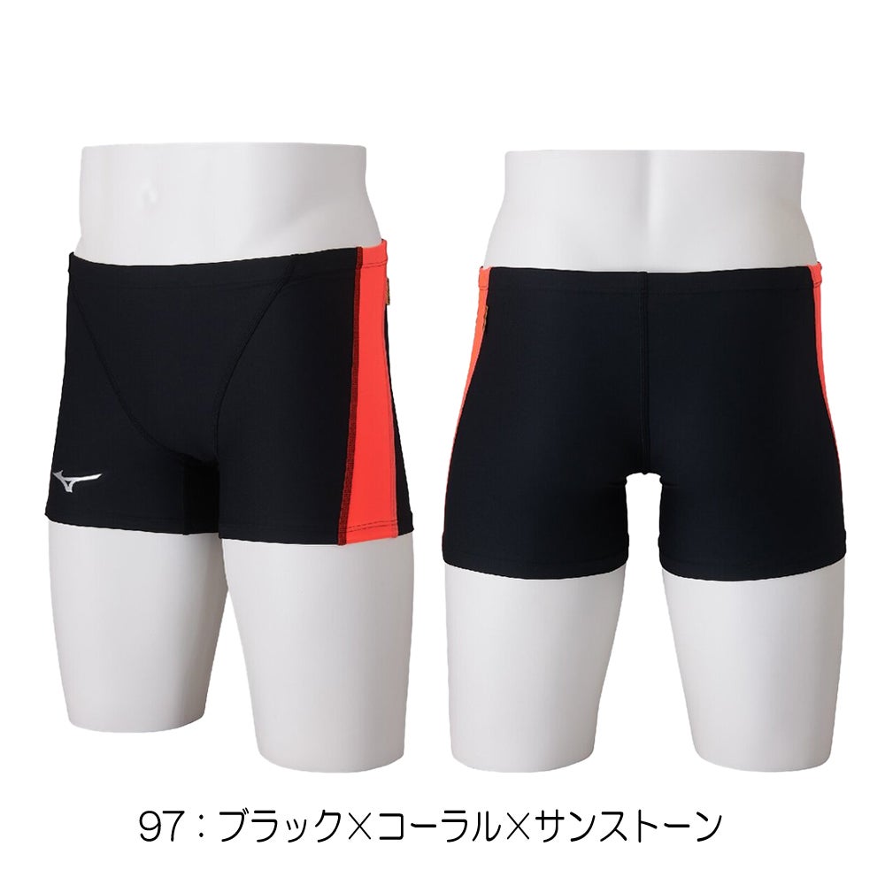 ミズノMIZUNO競泳水着練習用水着メンズエクサースーツミディアムスパッツEXERSUITSU-Fit競泳練習水着2025年春夏モデルN2MBC064