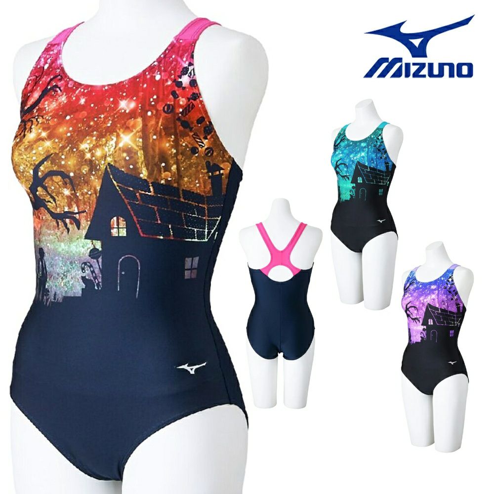 ミズノMIZUNOフィットネス水着レディースSTROKEONEワンピースパッド付き2025年春夏モデルN2JAC304