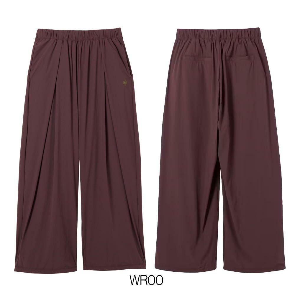 ルコックスポルティフlecoqsportif接触冷感ウーブンワイドパンツレディーススポーツウェア女性2025年春夏モデルLT5SLP31L